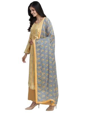 printed unstitched suit - 17360823 - Standard Image - 2