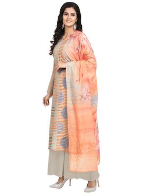 printed unstitched suit - 17360832 - Standard Image - 2