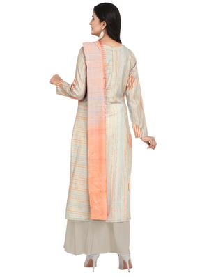 printed unstitched suit - 17360832 - Standard Image - 3