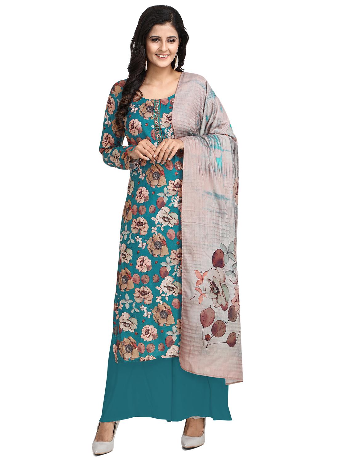 printed unstitched suit - 17360847 - Zoom Image - 1