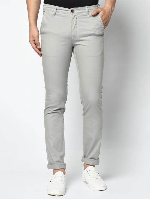 grey solid chinos - 17360859 - Very Small Image - 1