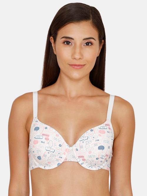 quirky print t-shirt bra - 17360883 - Standard Image - 1