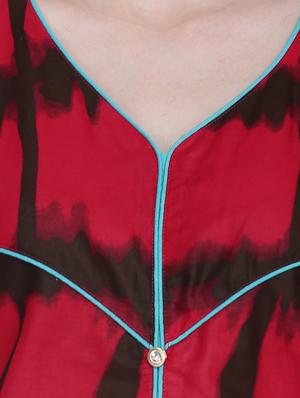 printed a-line kurta - 17361069 - Standard Image - 4