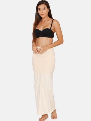 beige solid saree shaper petticoats - 17361079 - Standard Image - 4
