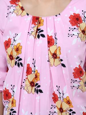 floral blouson top - 17361242 - Standard Image - 5