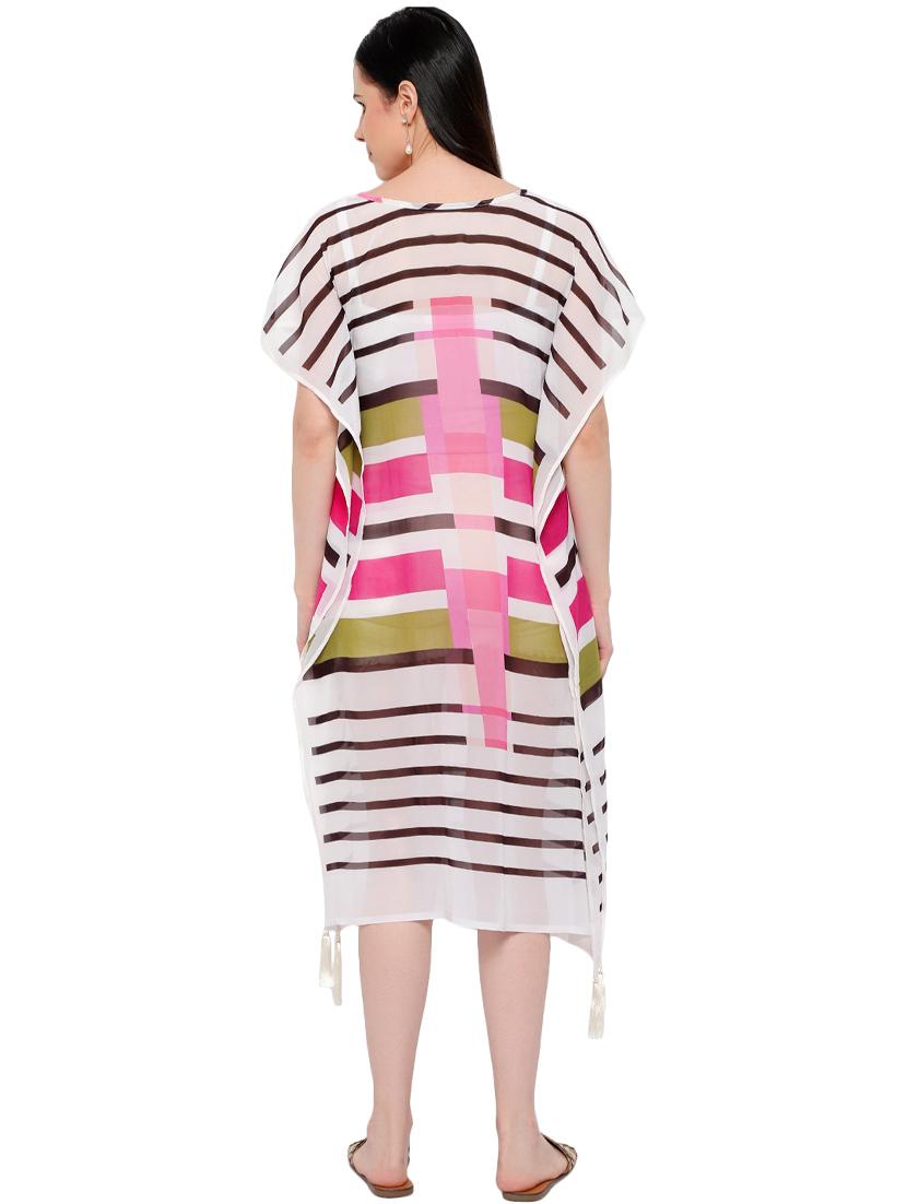 boat neck asymmetric dress - 17361301 - Zoom Image - 3
