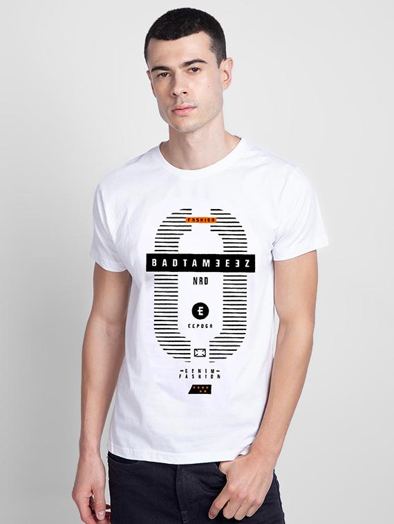 white printed t-shirt - 17361577 - Zoom Image - 1