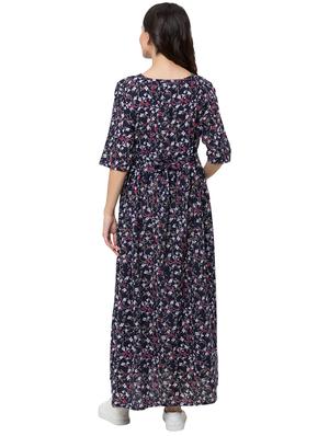 color block embroidered detail maternity wear - 17361645 - Standard Image - 3