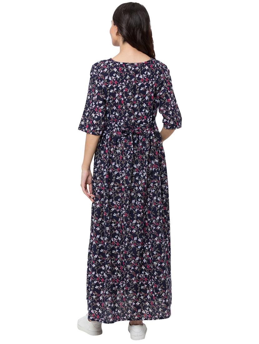 color block embroidered detail maternity wear - 17361645 - Zoom Image - 3