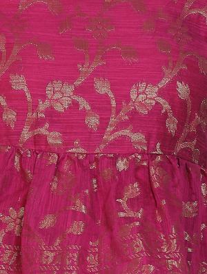 floral zari work fusion set - 17361672 - Standard Image - 4