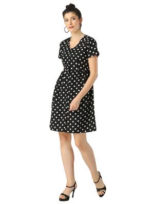 round neck polka dot dress - 17361863 - Standard Image - 2