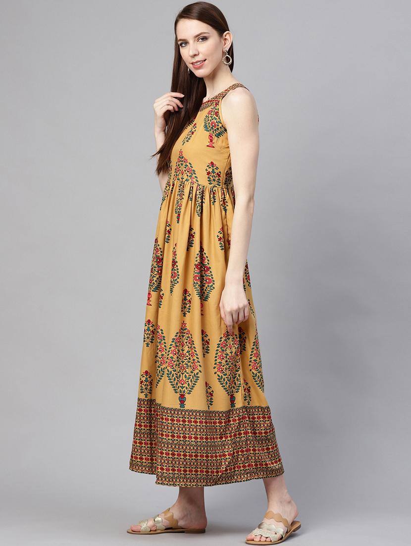 halter neck printed a-line dress - 17361911 - Zoom Image - 2