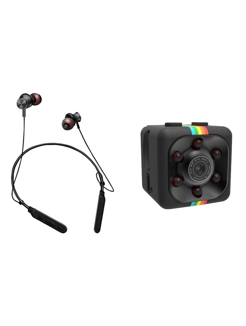 bushwick high quality wireless bluetooth neck earphone with mic with mini wifi spy hidden camera. - 17362502 - Zoom Image - 1