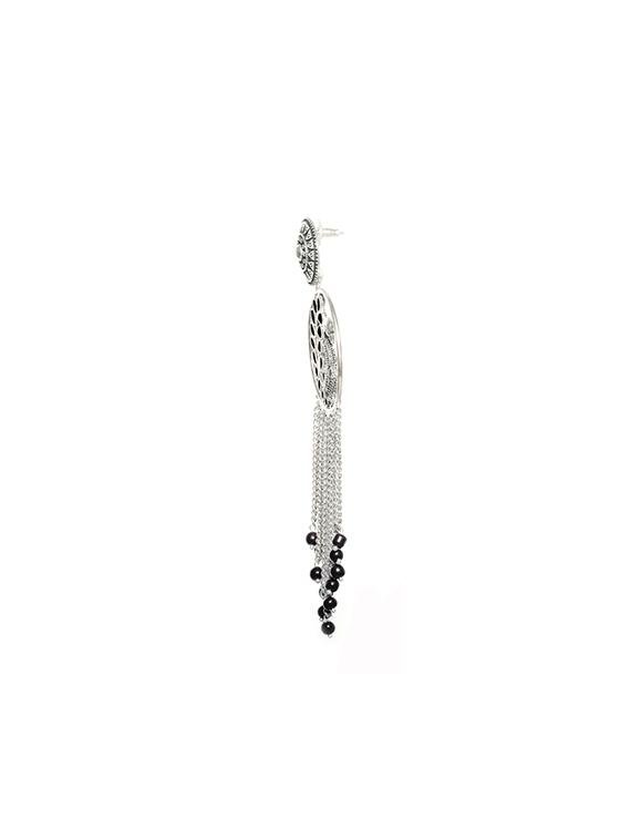 black brass drop earring - 17363061 - Zoom Image - 2