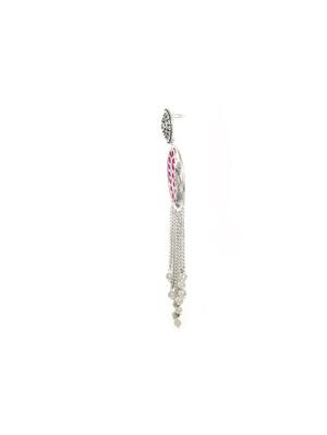 pink brass drop earring - 17363063 - Standard Image - 2