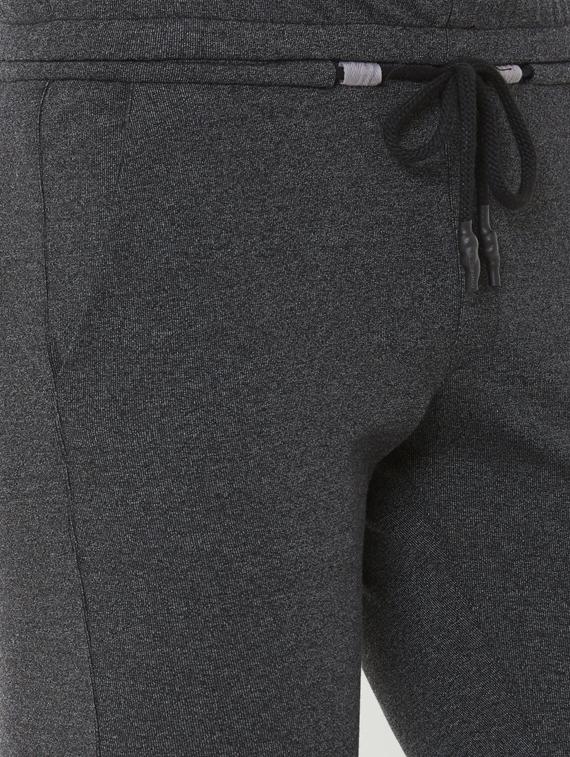 black solid flat front casual trouser - 17363065 - Zoom Image - 5