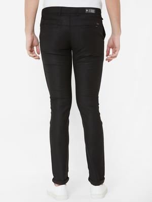 black solid chinos - 17363076 - Standard Image - 3