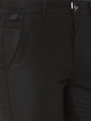 black solid chinos - 17363076 - Standard Image - 5