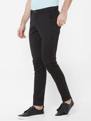 black solid chinos - 17363094 - Standard Image - 2