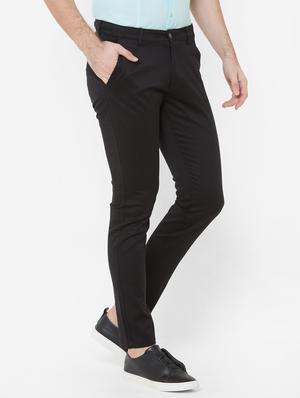 black solid chinos - 17363094 - Standard Image - 3