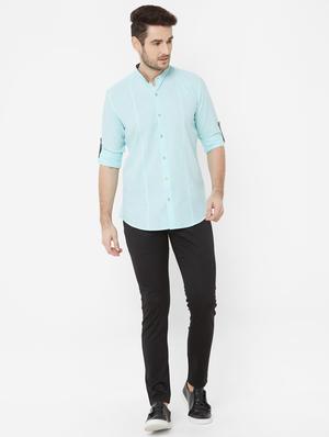 black solid chinos - 17363094 - Standard Image - 5
