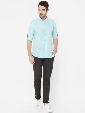 black solid chinos - 17363098 - Standard Image - 4