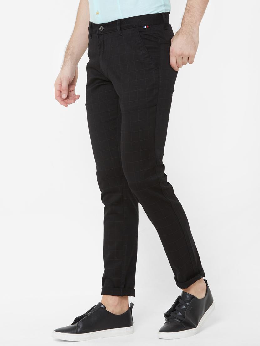 black checkered chinos - 17363104 - Zoom Image - 2