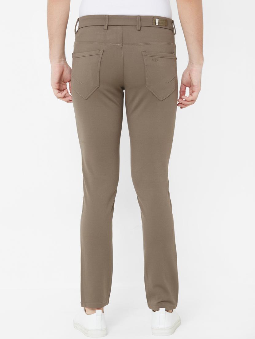 brown solid chinos - 17363126 - Zoom Image - 3