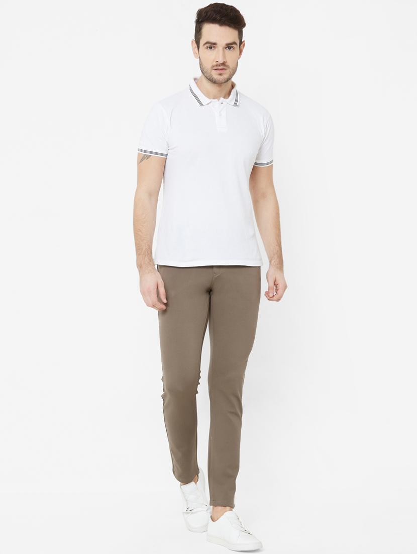 brown solid chinos - 17363126 - Zoom Image - 4