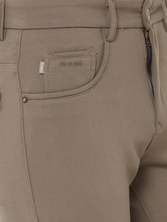 brown solid chinos - 17363126 - Zoom Image - 5