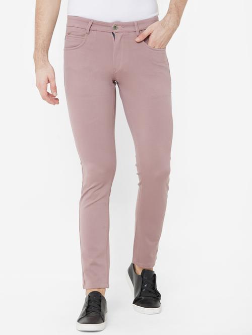 pink solid chinos - 17363127 - Standard Image - 1