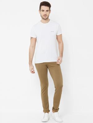 brown solid chinos - 17363133 - Standard Image - 4