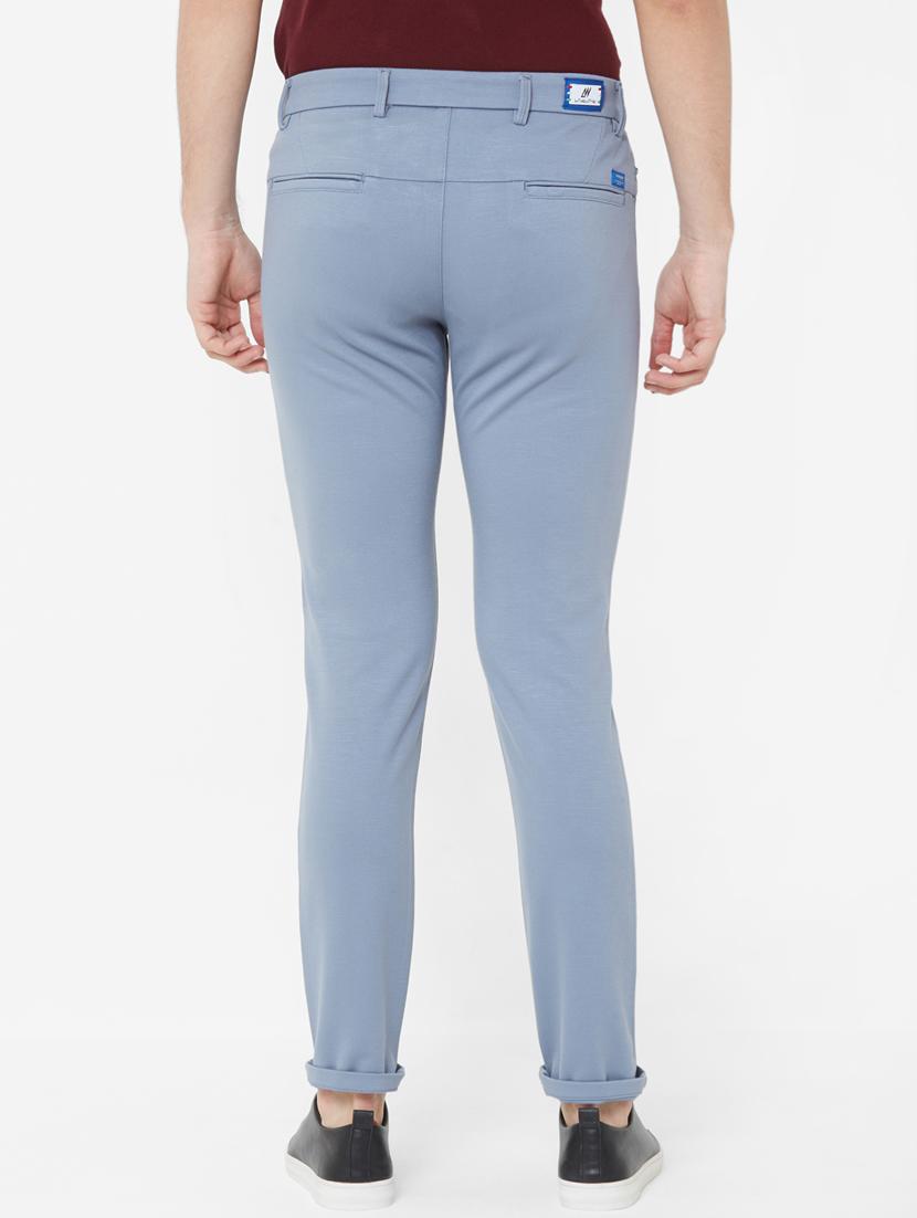 blue solid chinos - 17363134 - Zoom Image - 3