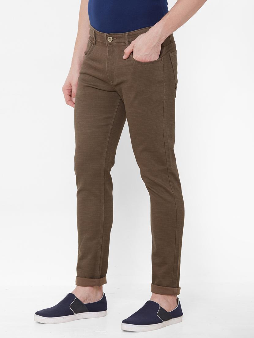 brown solid chinos - 17363143 - Zoom Image - 2