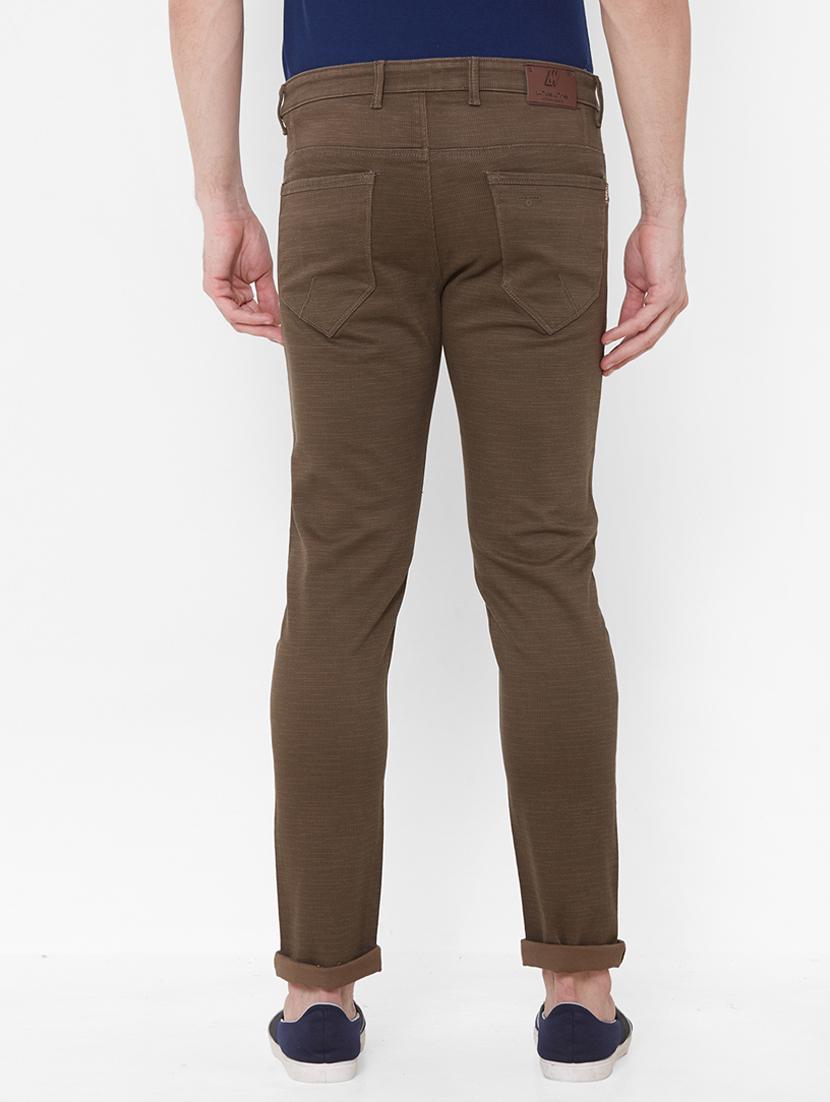 brown solid chinos - 17363143 - Zoom Image - 3