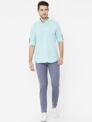grey solid chinos - 17363146 - Standard Image - 4