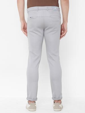 grey solid chinos - 17363151 - Standard Image - 3