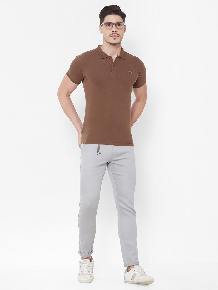 grey solid chinos - 17363151 - Zoom Image - 4