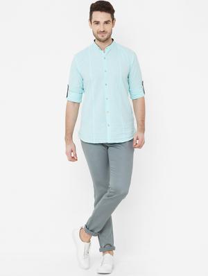 grey solid chinos - 17363153 - Standard Image - 4