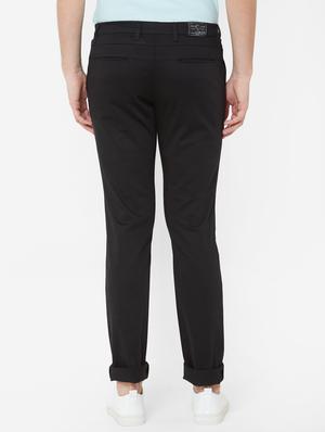black solid chinos - 17363166 - Standard Image - 3