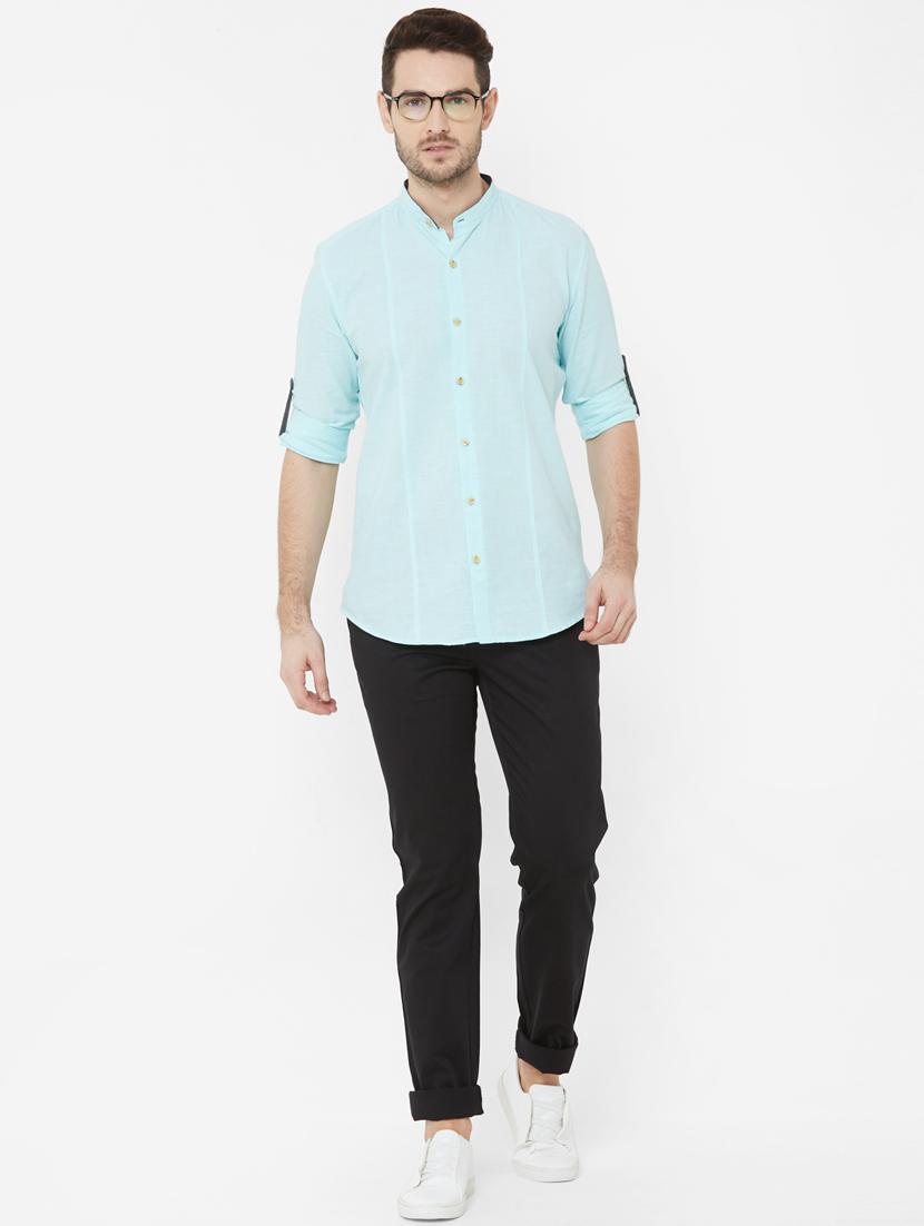 black solid chinos - 17363166 - Zoom Image - 4