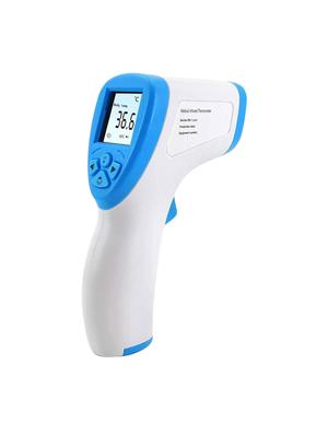 bushwick digital infrared forehead thermometer gun for fever with pair of bluetooth headset. - 17363171 - Standard Image - 3