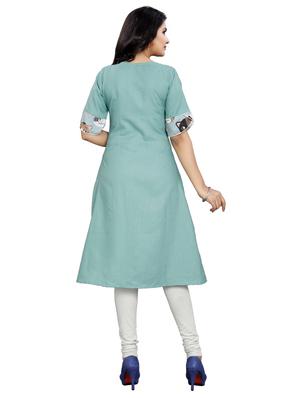 printed a-line kurta - 17363570 - Standard Image - 3