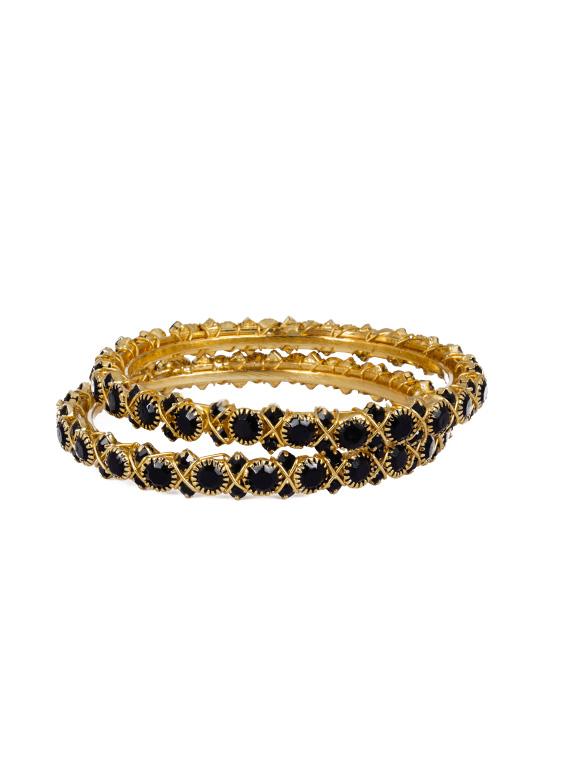 black gold plated bangle - 17363588 - Zoom Image - 3