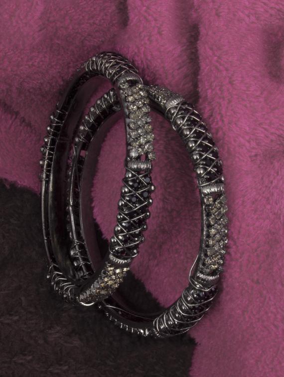 silver plated bangle - 17363589 - Zoom Image - 3