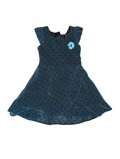 blue polyester frock - 17363697 - Standard Image - 1