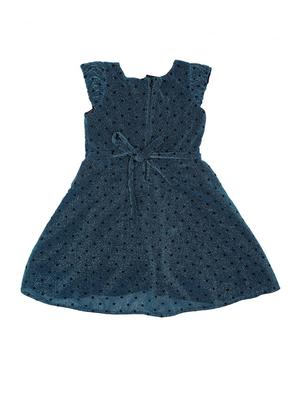 blue polyester frock - 17363697 - Standard Image - 2
