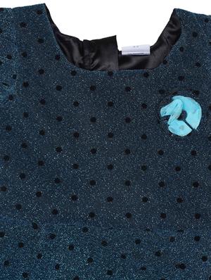 blue polyester frock - 17363697 - Standard Image - 3