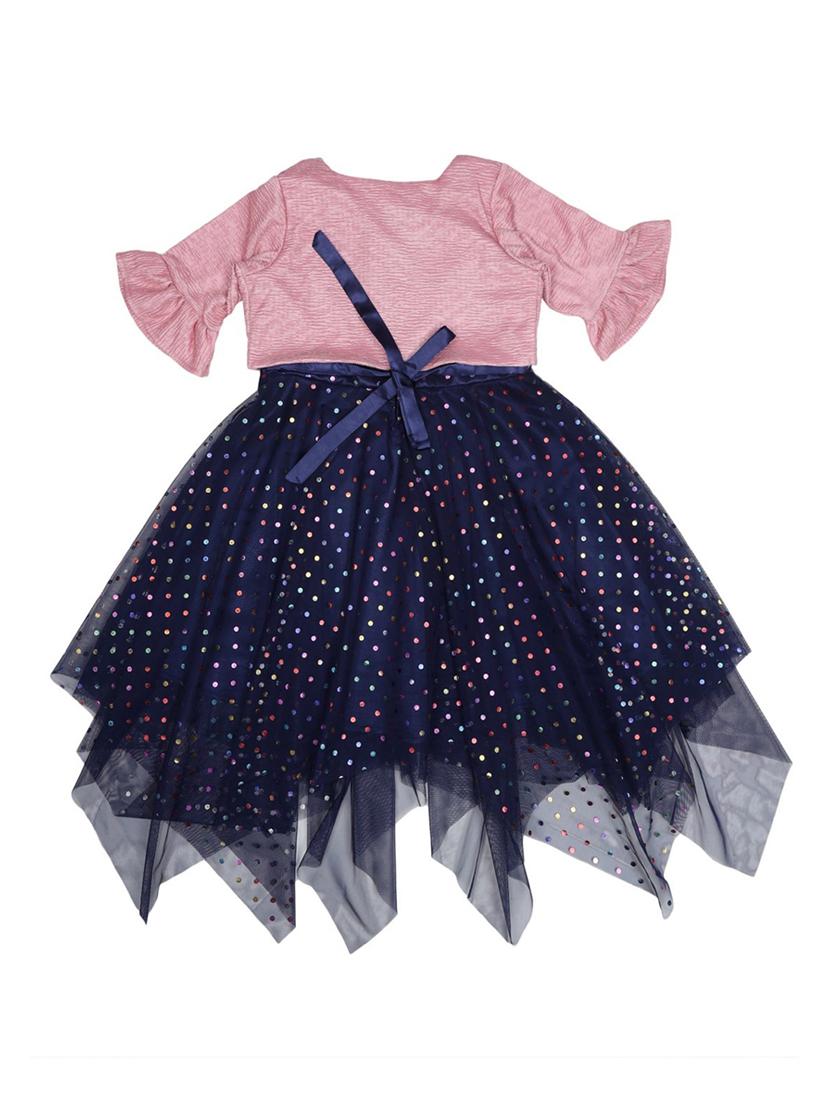 blue embellished frock - 17363704 - Zoom Image - 2