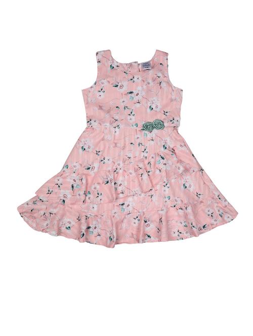 pink polyester frock - 17363708 - Standard Image - 1